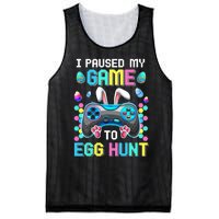 I Paused My Game To Egg Hunt Easter Funny Gamer Mesh Reversible Basketball Jersey Tank