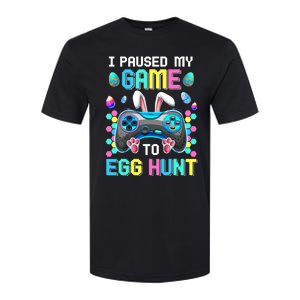 I Paused My Game To Egg Hunt Easter Funny Gamer Softstyle CVC T-Shirt