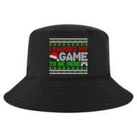I Paused My Game To Be Here Christmas Gamer Ugly Gift Cool Comfort Performance Bucket Hat