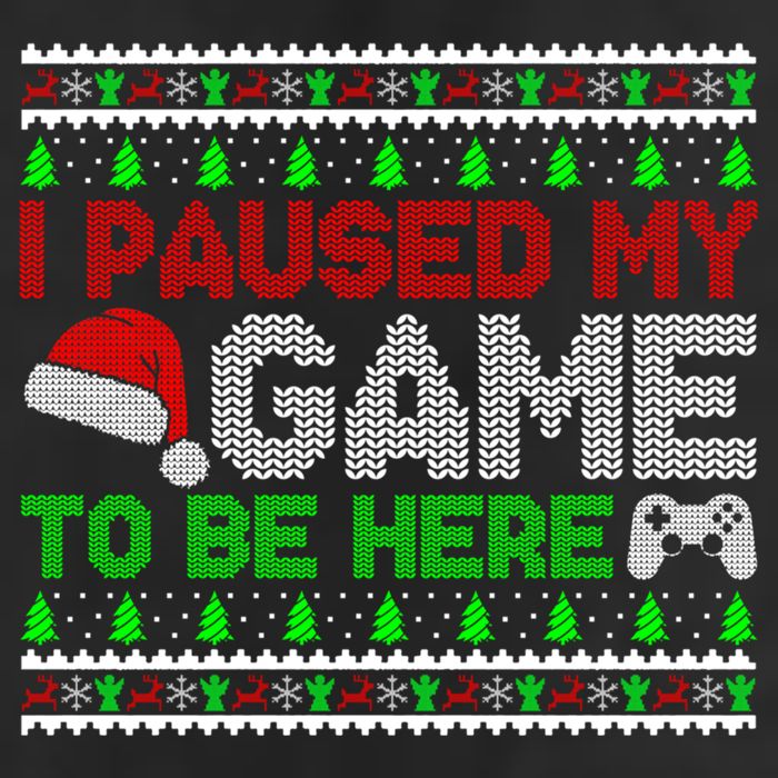 I Paused My Game To Be Here Christmas Gamer Ugly Gift Cool Comfort Performance Bucket Hat