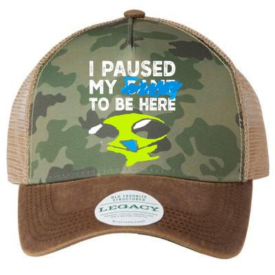 I Paused My Flug To Be Here Legacy Tie Dye Trucker Hat