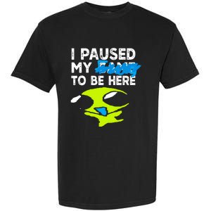 I Paused My Flug To Be Here Garment-Dyed Heavyweight T-Shirt