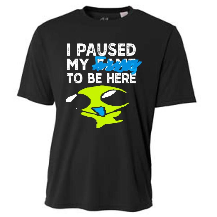 I Paused My Flug To Be Here Cooling Performance Crew T-Shirt