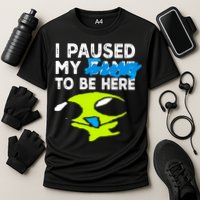 I Paused My Flug To Be Here Cooling Performance Crew T-Shirt