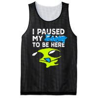 I Paused My Flug To Be Here Mesh Reversible Basketball Jersey Tank