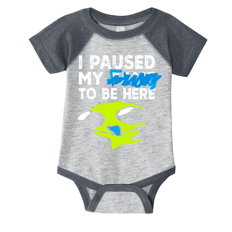 I Paused My Flug To Be Here Infant Baby Jersey Bodysuit