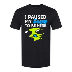 I Paused My Flug To Be Here Softstyle CVC T-Shirt