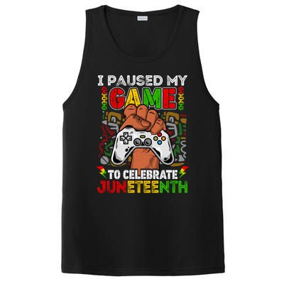 I Paused My Game To Celebrate Juneteenth Black Gamers Gift PosiCharge Competitor Tank