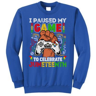 I Paused My Game To Celebrate Juneteenth Black Gamers Gift Sweatshirt