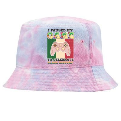 I Paused My Game To Celebrate Black History Month Afro Boy Tie-Dyed Bucket Hat