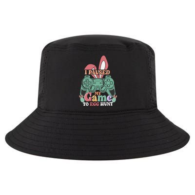 I Paused My Game To Egg Hunt Easter Funny Gamer Boys Kids Cool Comfort Performance Bucket Hat