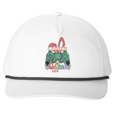 I Paused My Game To Egg Hunt Easter Funny Gamer Boys Kids Snapback Five-Panel Rope Hat