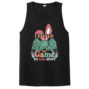 I Paused My Game To Egg Hunt Easter Funny Gamer Boys Kids PosiCharge Competitor Tank