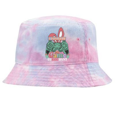 I Paused My Game To Egg Hunt Easter Funny Gamer Boys Kids Tie-Dyed Bucket Hat