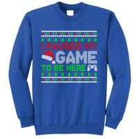 I Paused My Game To Be Here Christmas Gamer Ugly Great Gift Sweatshirt