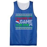 I Paused My Game To Be Here Christmas Gamer Ugly Great Gift Mesh Reversible Basketball Jersey Tank