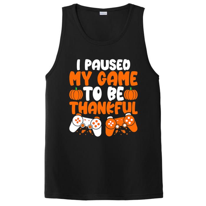 I Paused My Game To Be Thankful Video Gamer Thanksgiving PosiCharge Competitor Tank