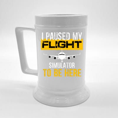 I Paused My Flight Simulator To Be Here To Best Pilot Beer Stein