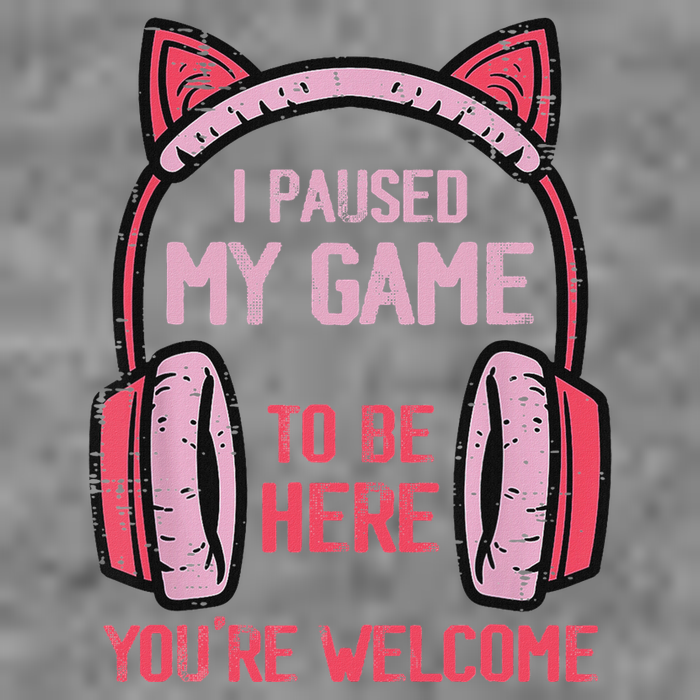 I Paused My Game To Be Here YouRe Welcome Retro Gamer Hooded Wearable Blanket
