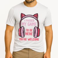 I Paused My Game To Be Here YouRe Welcome Retro Gamer Cooling Performance Crew T-Shirt