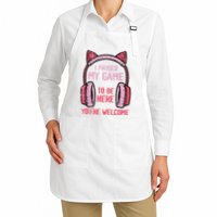 I Paused My Game To Be Here YouRe Welcome Retro Gamer Apron