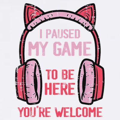 I Paused My Game To Be Here YouRe Welcome Retro Gamer T-Shirt