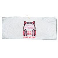 I Paused My Game To Be Here YouRe Welcome Retro Gamer Large Microfiber Waffle Golf Towel