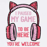 I Paused My Game To Be Here YouRe Welcome Retro Gamer Golf Towel