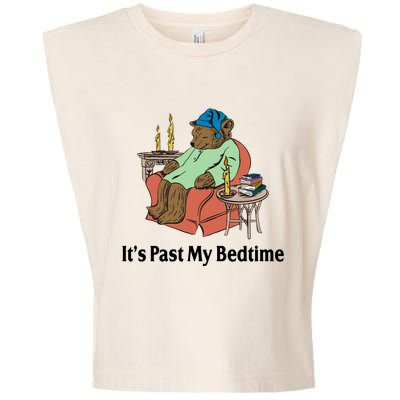 Its Past My Bedtime Funny Bear Garment-Dyed Women's Muscle Tee