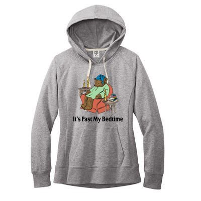 Its Past My Bedtime Funny Bear Women's Fleece Hoodie