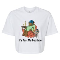 Its Past My Bedtime Funny Bear Bella+Canvas Jersey Crop Tee