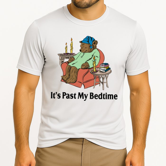 Its Past My Bedtime Funny Bear Cooling Performance Crew T-Shirt