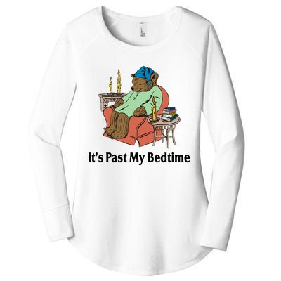 Its Past My Bedtime Funny Bear Women's Perfect Tri Tunic Long Sleeve Shirt