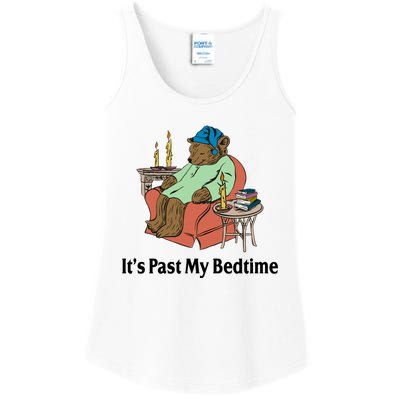 Its Past My Bedtime Funny Bear Ladies Essential Tank