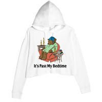 Its Past My Bedtime Funny Bear Crop Fleece Hoodie