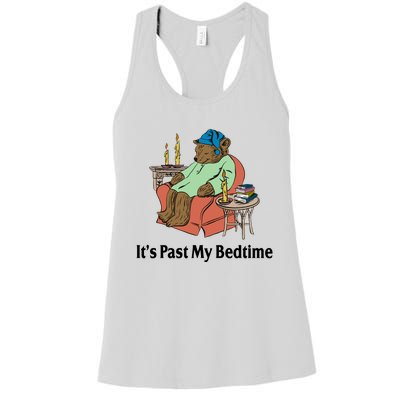 Its Past My Bedtime Funny Bear Women's Racerback Tank