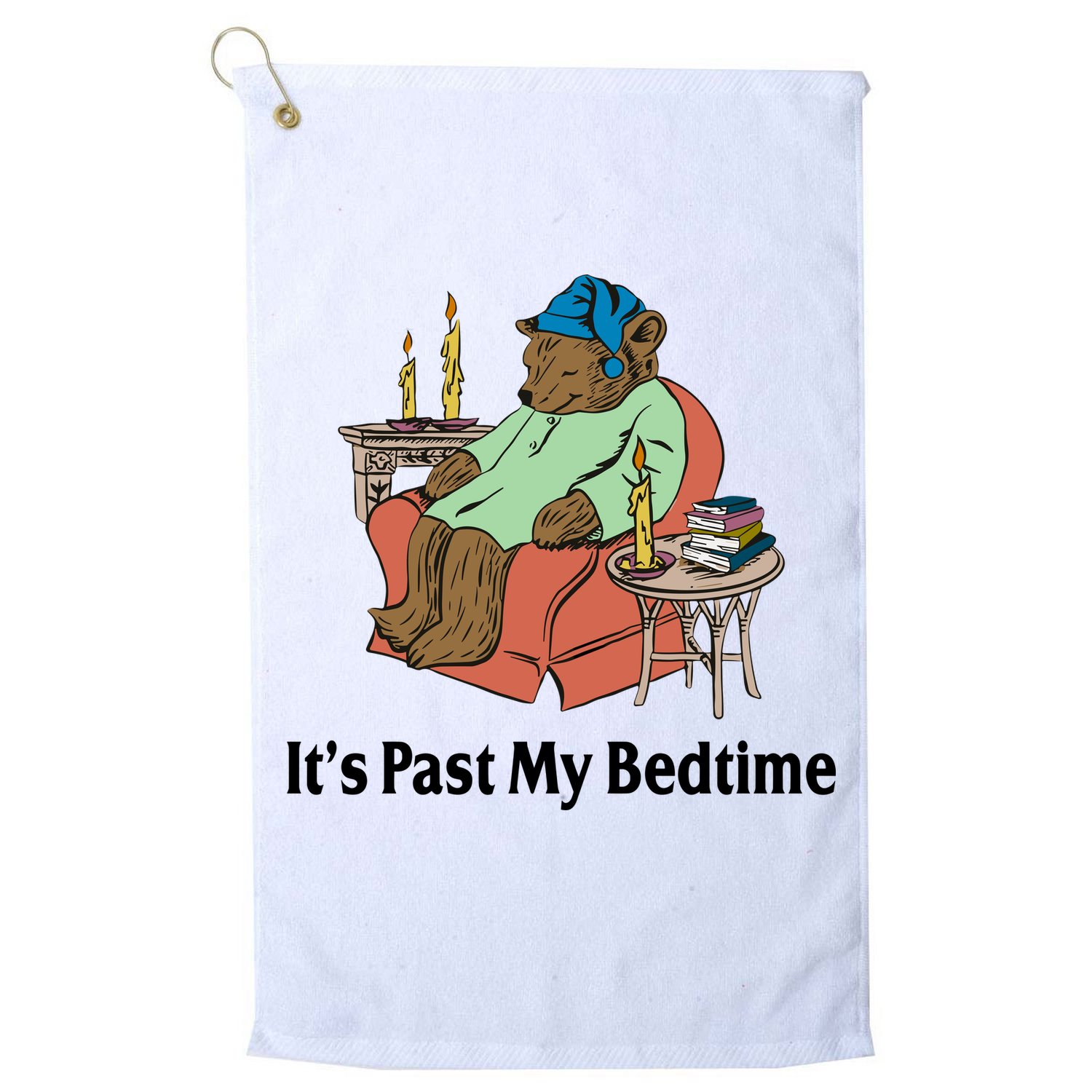 Its Past My Bedtime Funny Bear Golf Towel