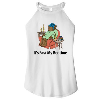 Its Past My Bedtime Funny Bear Women’s Perfect Tri Rocker Tank