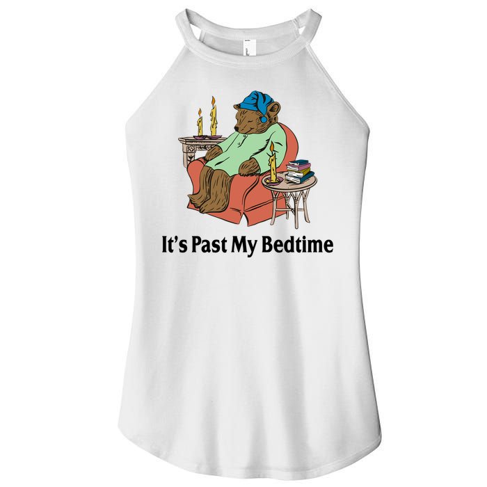 Its Past My Bedtime Funny Bear Women's Perfect Tri Rocker Tank