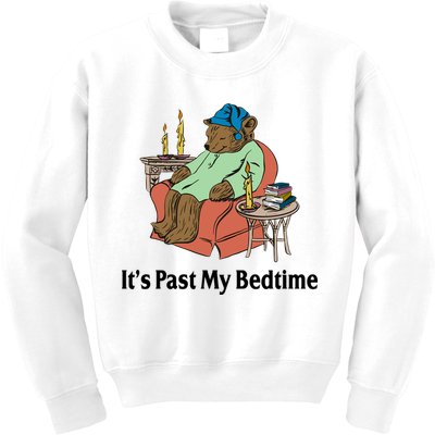 Its Past My Bedtime Funny Bear Kids Sweatshirt