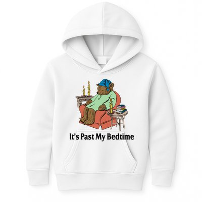 Its Past My Bedtime Funny Bear Kids Hoodie