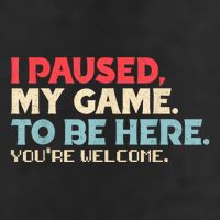 I Paused My Game To Be Here YouRe Welcome Retro Gamer Gifts Adult Drive Performance Visor