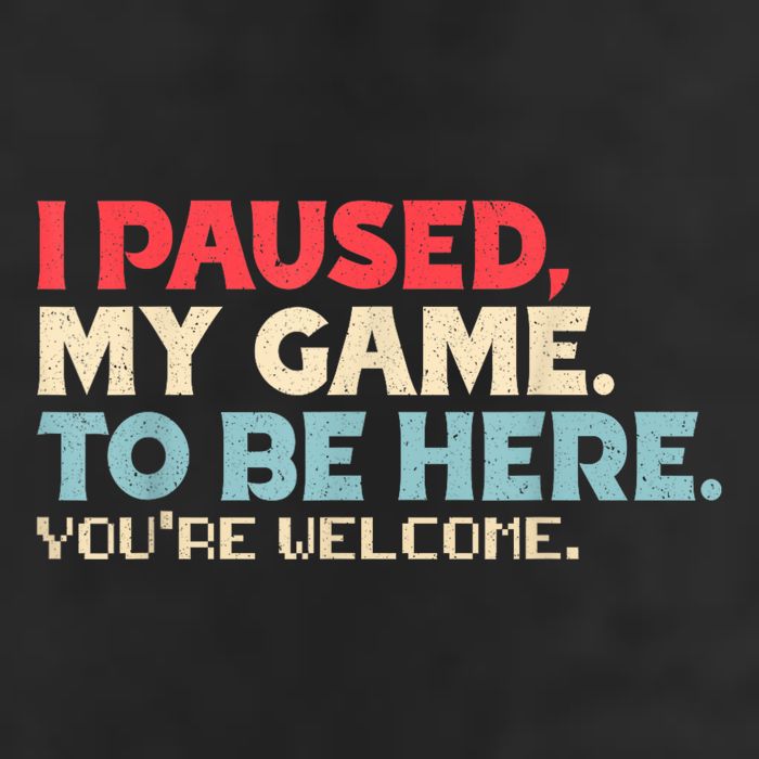 I Paused My Game To Be Here YouRe Welcome Retro Gamer Gifts Adult Drive Performance Visor