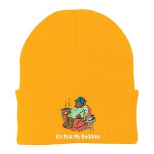 Its Past My Bedtime Funny Bear Knit Cap Winter Beanie