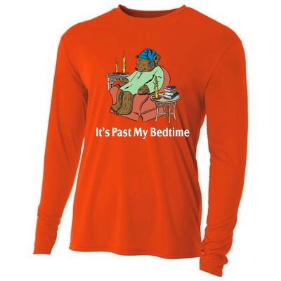 Its Past My Bedtime Funny Bear Cooling Performance Long Sleeve Crew