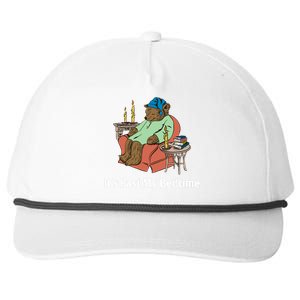 Its Past My Bedtime Funny Bear Snapback Five-Panel Rope Hat