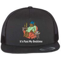 Its Past My Bedtime Funny Bear Flat Bill Trucker Hat