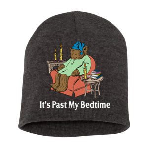 Its Past My Bedtime Funny Bear Short Acrylic Beanie