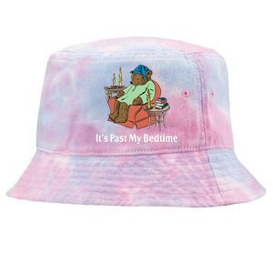 Its Past My Bedtime Funny Bear Tie-Dyed Bucket Hat