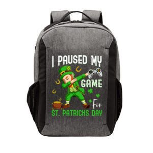 I Paused My Game For St Patricks Day Dabbing Leprechaun Boy Vector Backpack